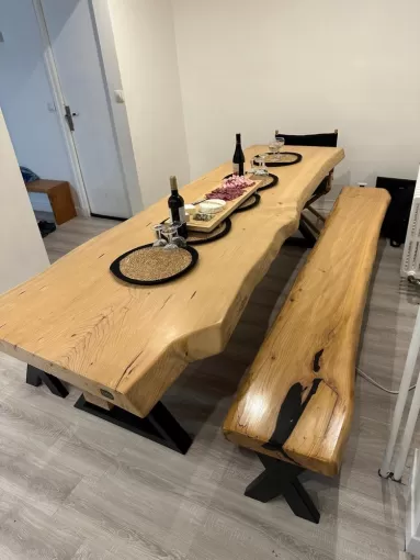 Fabrication de table et banc sur mesure à Paris, Arcachon, MEUBLES BY NICOLAS